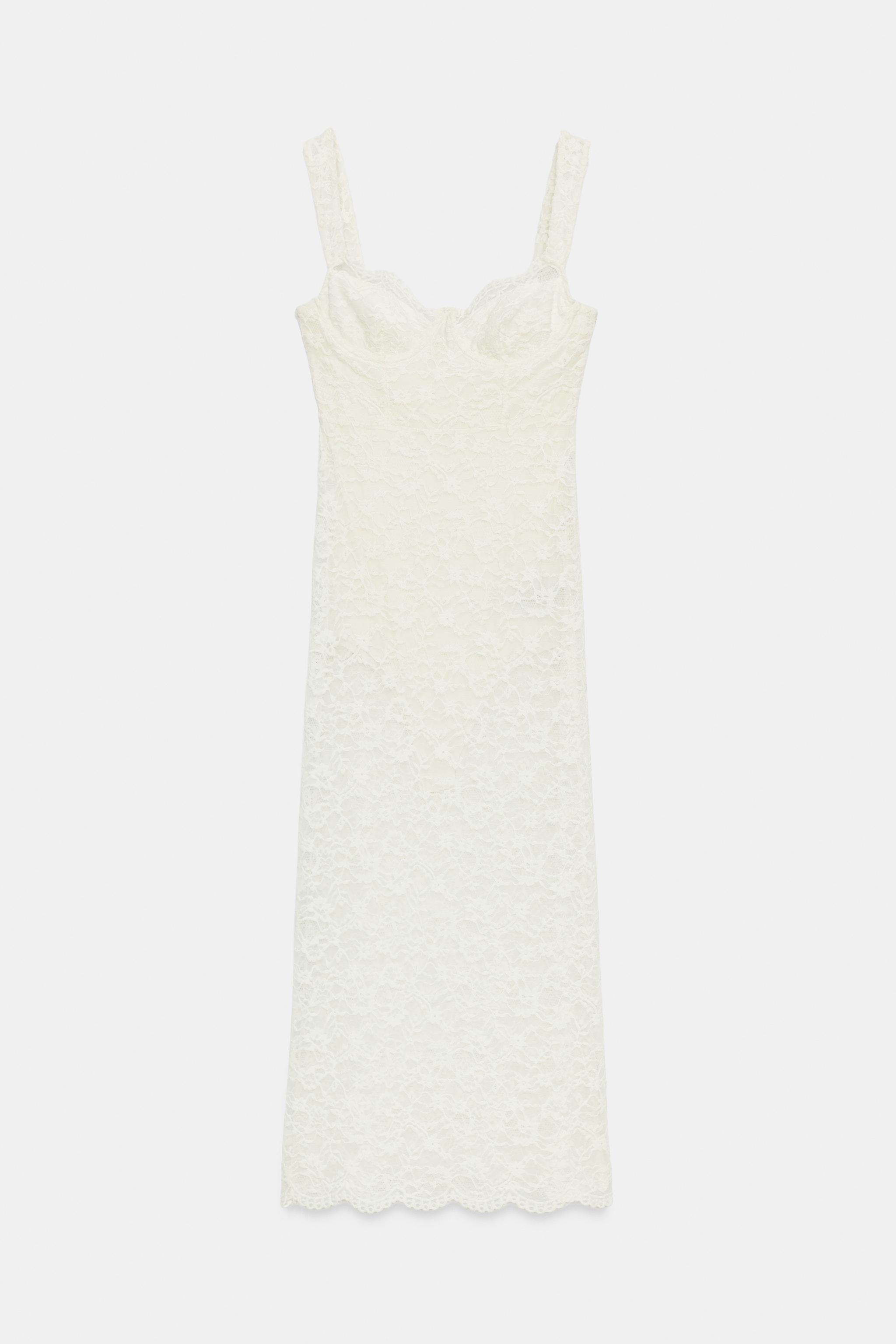ROBE MI-LONGUE EN DENTELLE